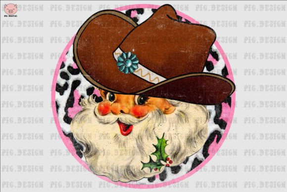 Cowboy Santa Western Christmas Vintage Embroidery Review