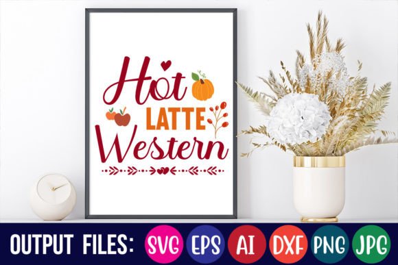 Hot Latte Western: A Bold Embroidery Design for Craft Projects