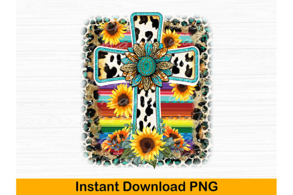 Western Cross PNG Download Leopard Print