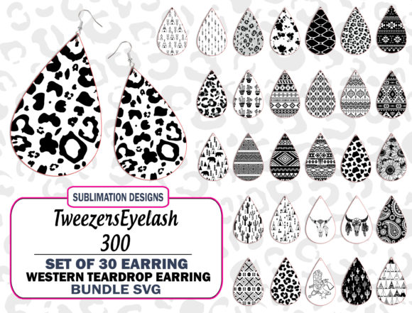 Western Teardrop Earring Bundle PNG Review